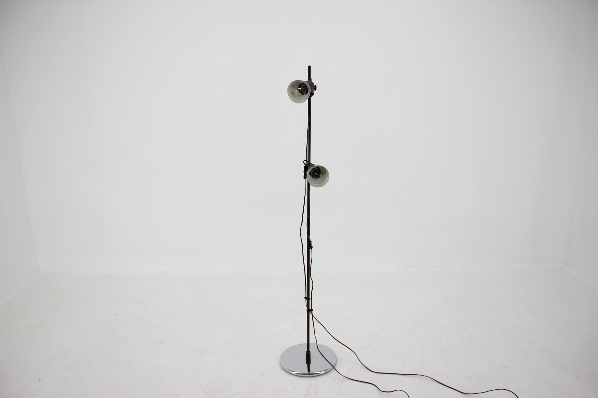 Late 20th Century Midcentury Brown Floor Lamp, 1980s For Sale