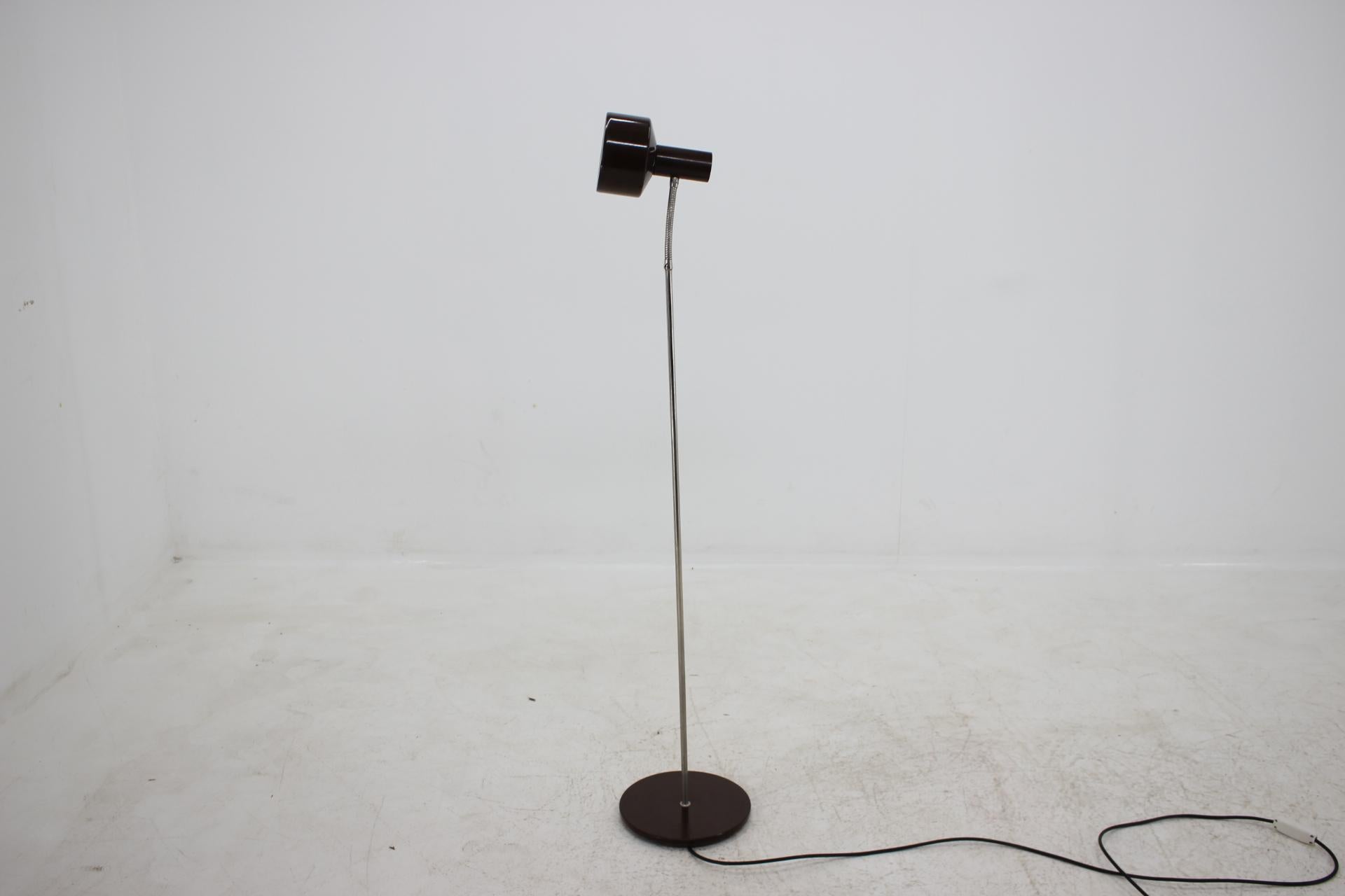 Midcentury Brown Floor Lamp, Napako, 1980 2