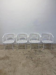 Mid-Century Brown Jordan Outdoor Aluminum Dining Chairs, 1960s - Set of Four