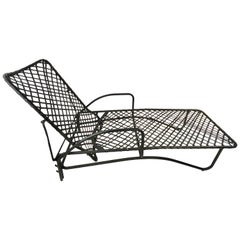 Vintage Midcentury Brown Jordan Outdoor Chaise Lounge