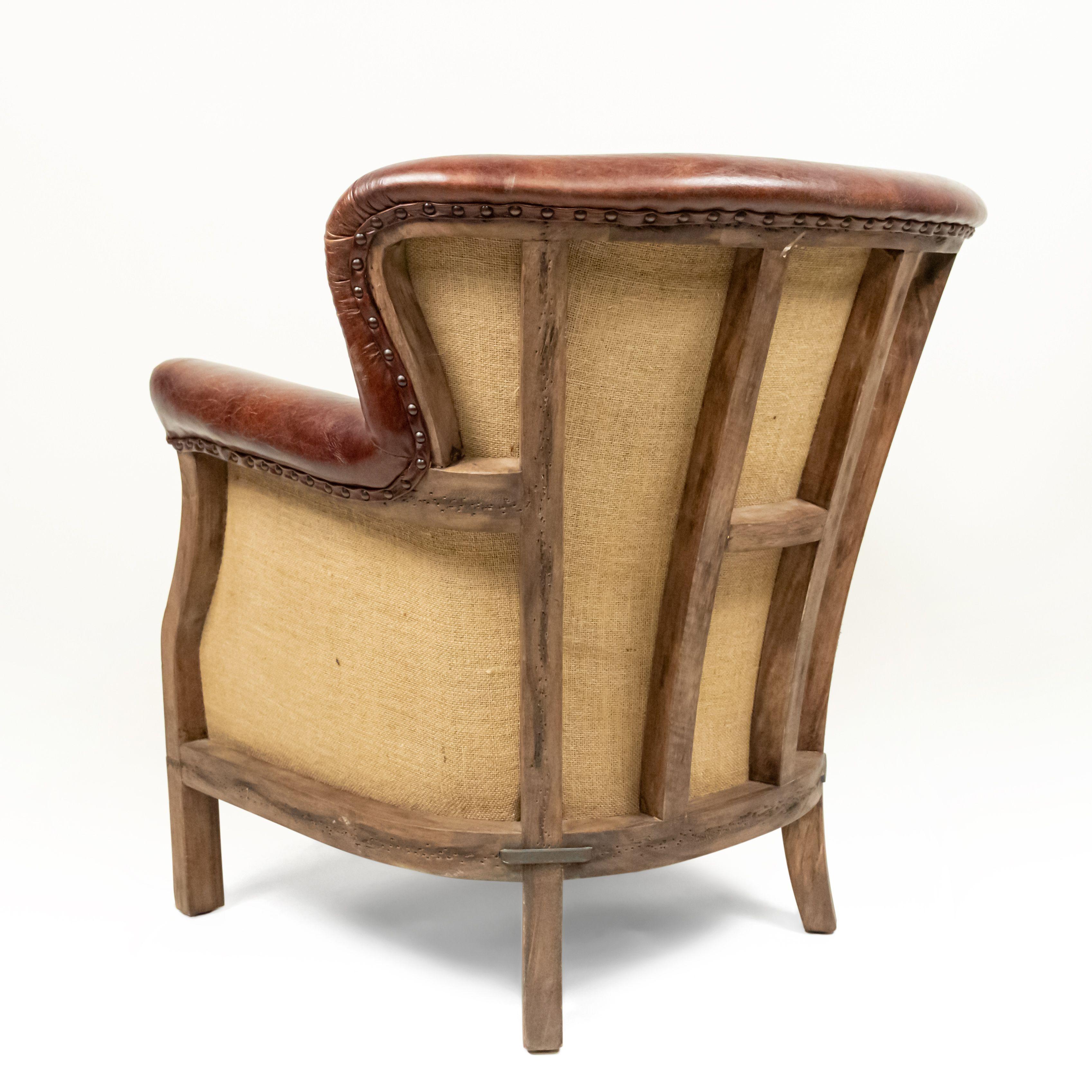 Mid-Century Brown Leather Club Chairs For Sale 3