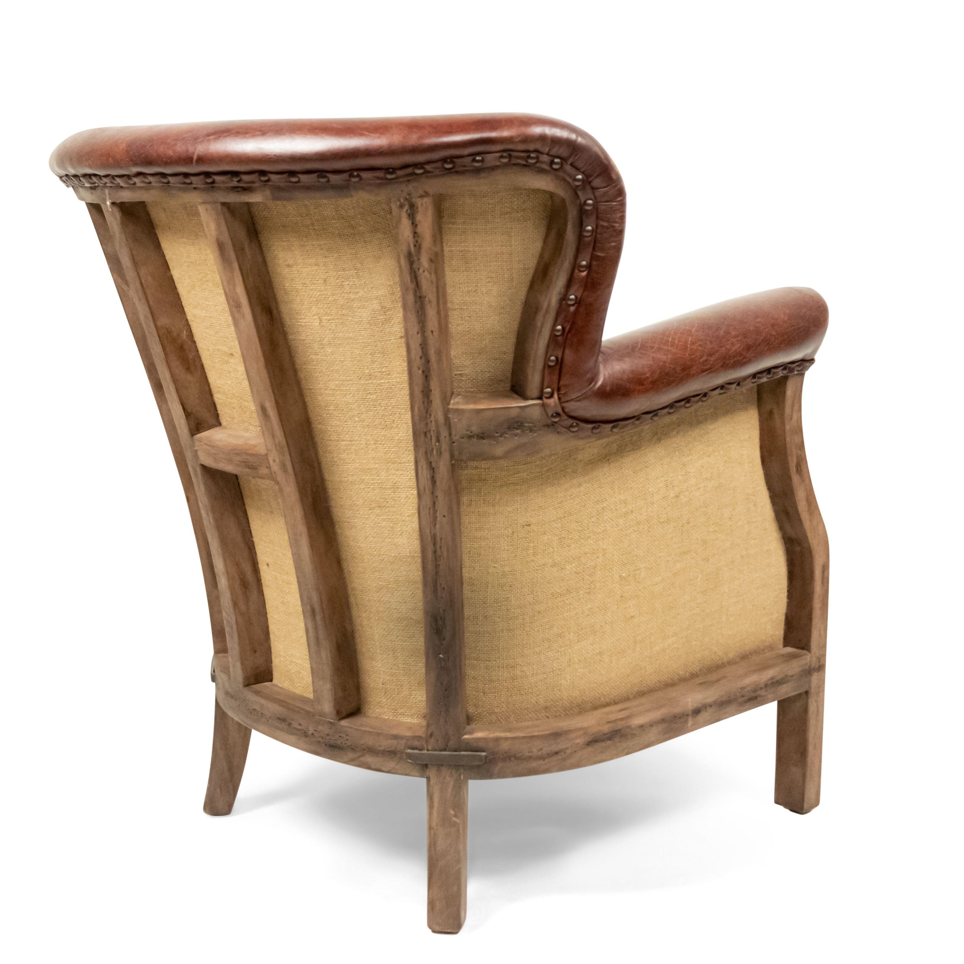 Mid-Century Brown Leather Club Chairs For Sale 5