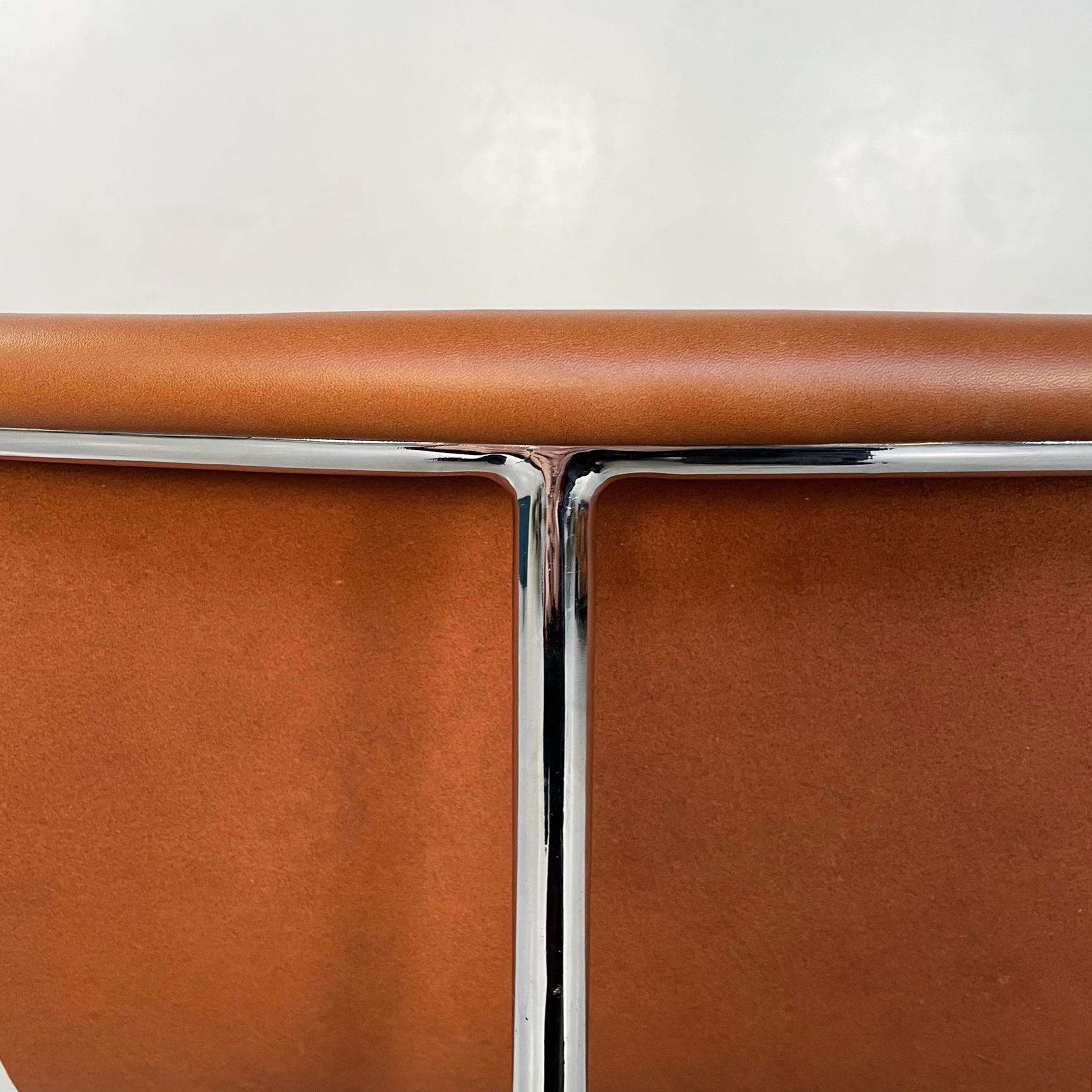 Mid-Century Brown Leather Model T Chairs Katavolos Kelley Littell Laverne, 1960s 6