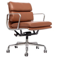 Mid Century Brown Leather Office Chair by Eames for Herman Miller 