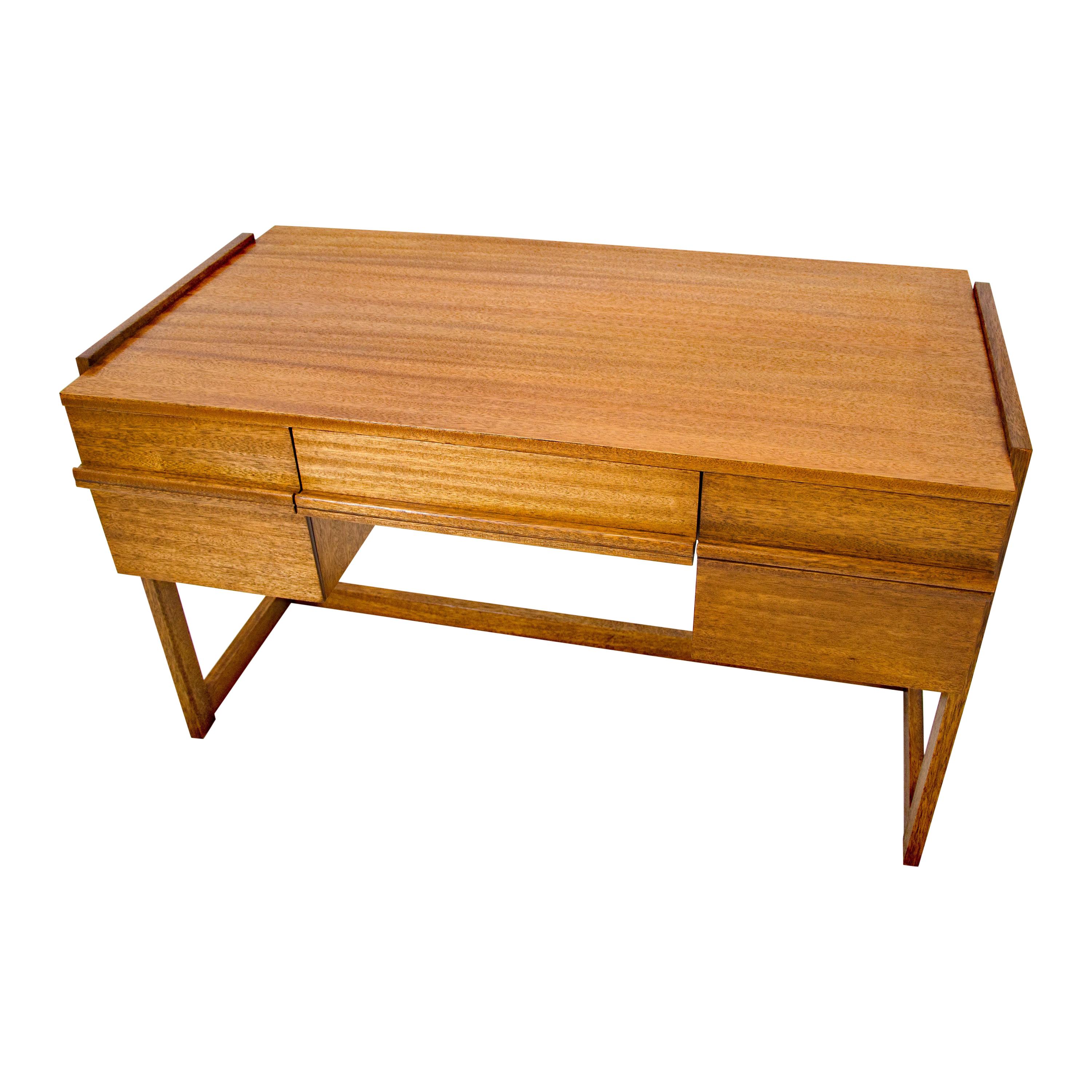 Midcentury Brown Saltman Desk by Paul Laszlo