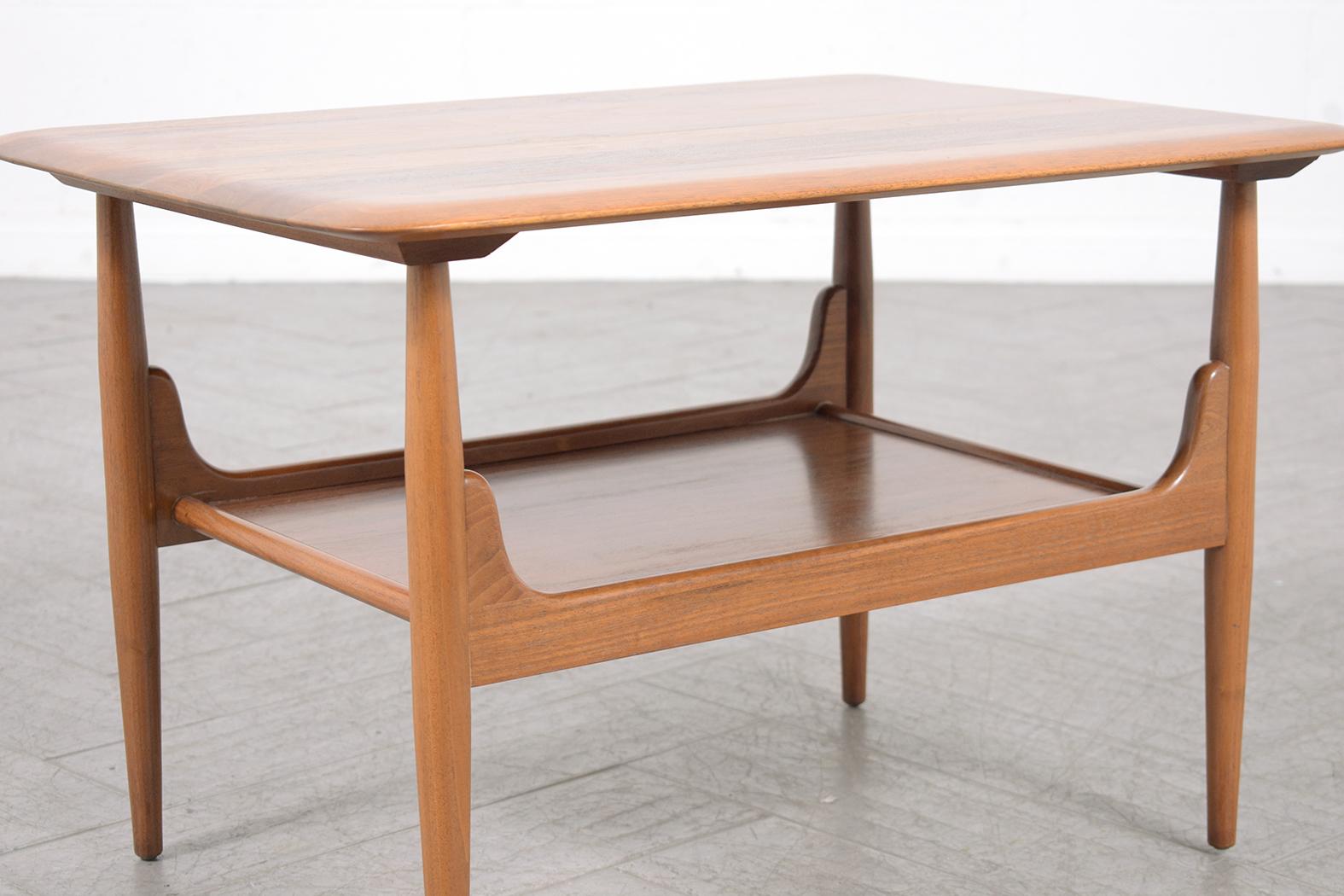 1960s Vintage Mid-Century Modern Walnut Side Tables by Brown Saltman 6