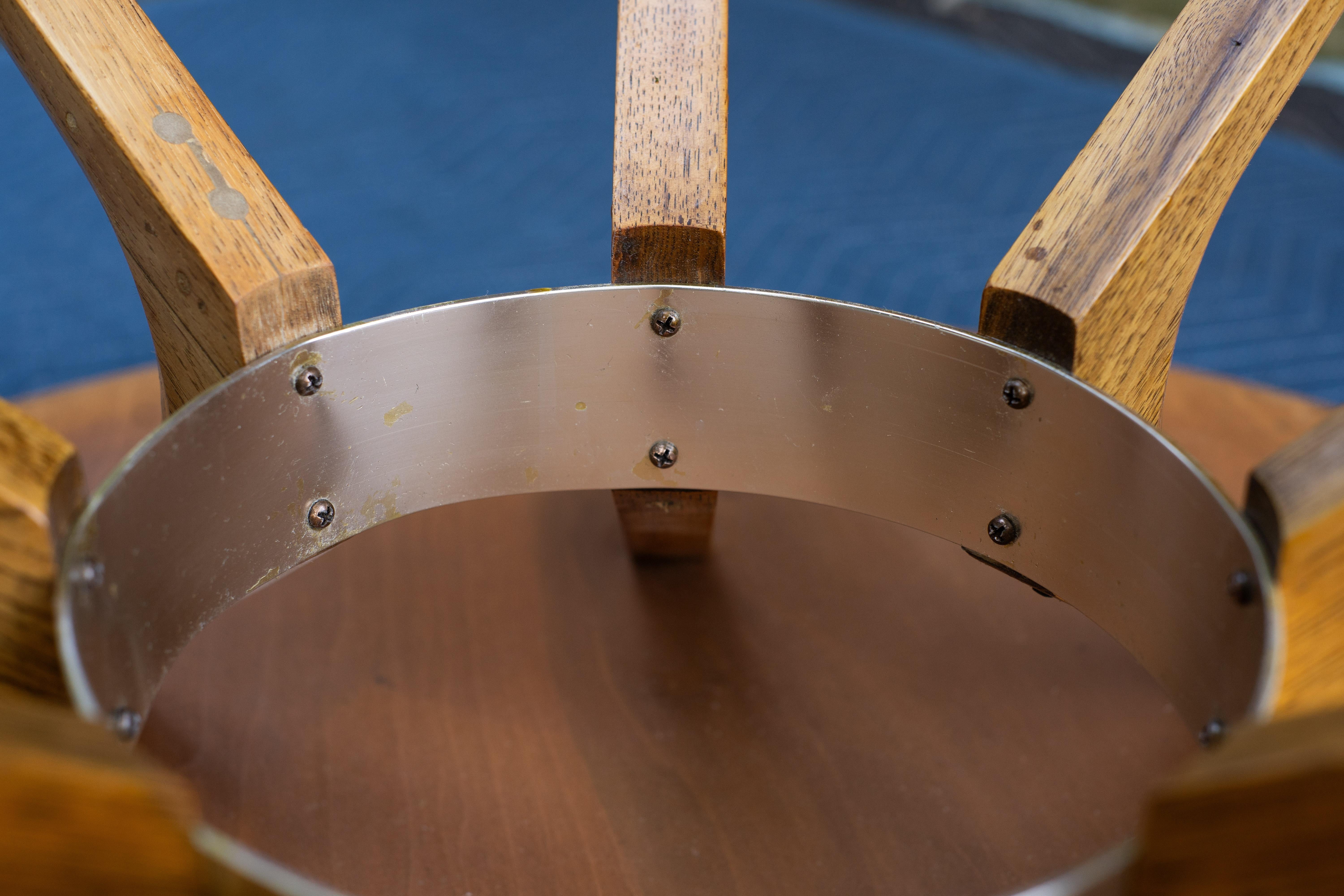 Broyhill Brasilia Couchtisch aus der Mitte des Jahrhunderts, Nussbaum, Palisander, Aluminium 1970er Jahre 8