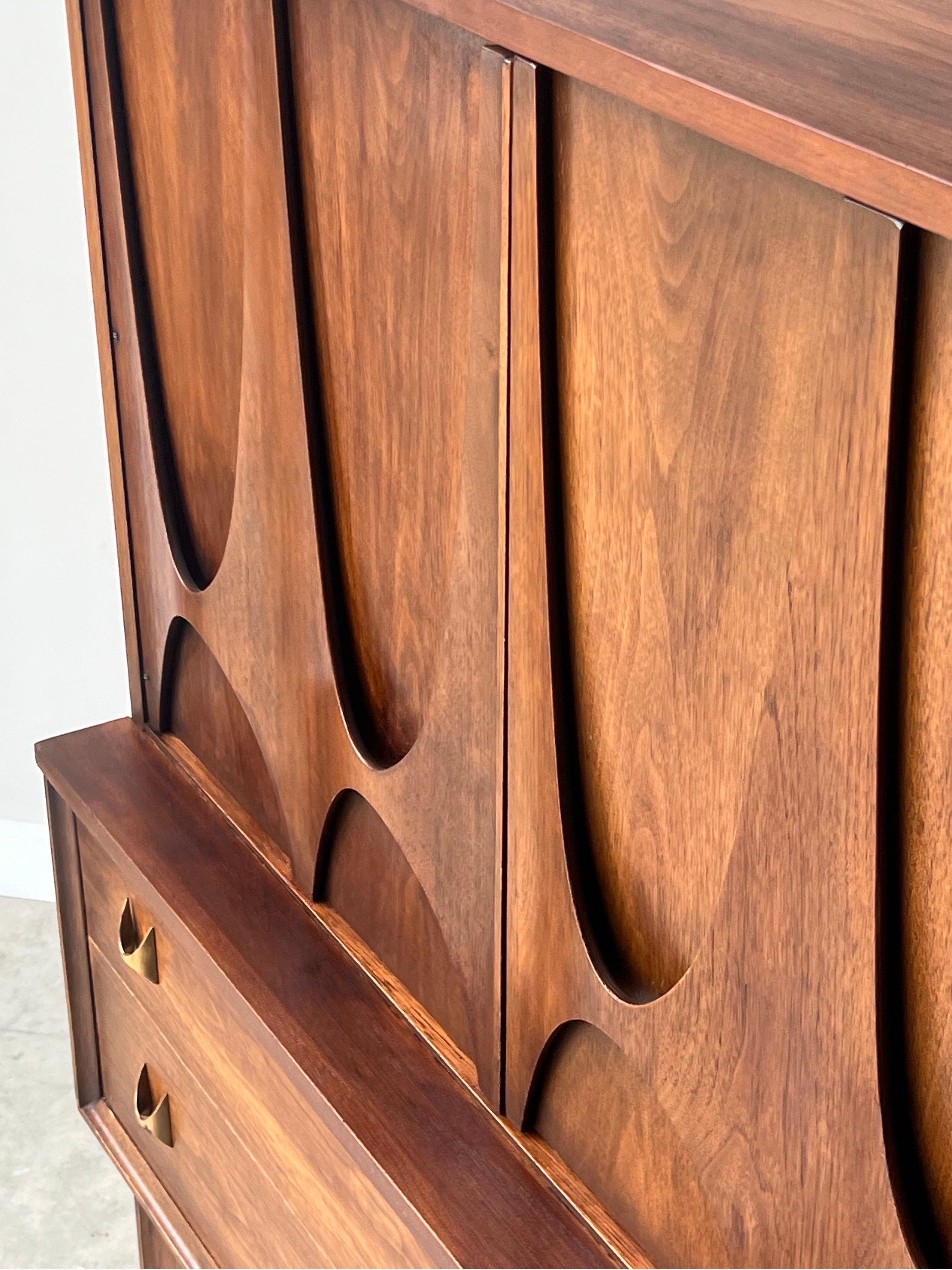 Brass Mid-Century Broyhill Brasilia Gentleman’s Chest