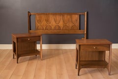 Mid Century Broyhill Brasilia Queen Headboard Frame