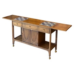Mid-Century Broyhill Brasilia Rolling Bar Cart