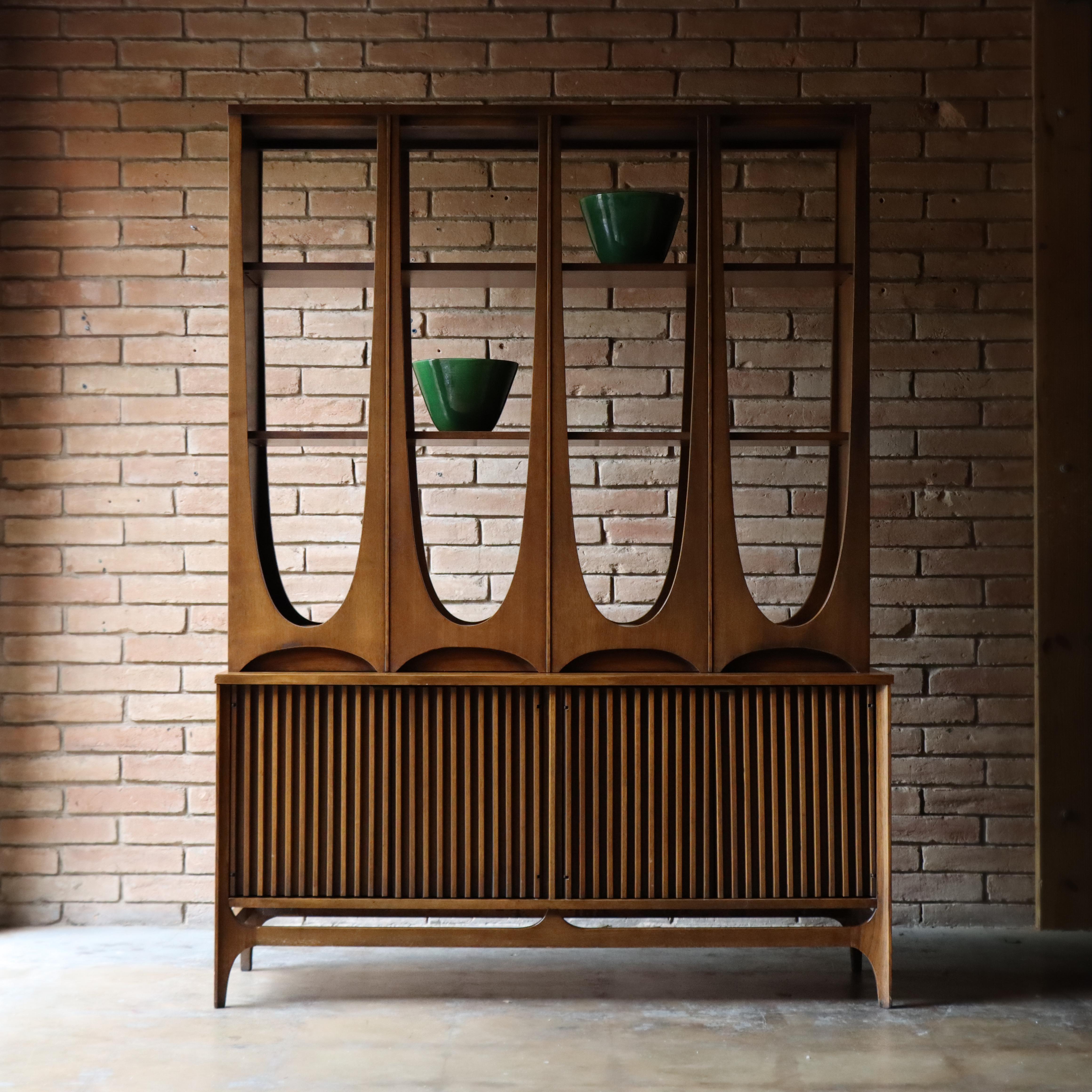 Mid-Century Modern Mid Century Broyhill Brasilia Room Divider, 1960s Walnut