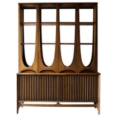 Mid Century Broyhill Brasilia Room Divider, 1960s Walnut