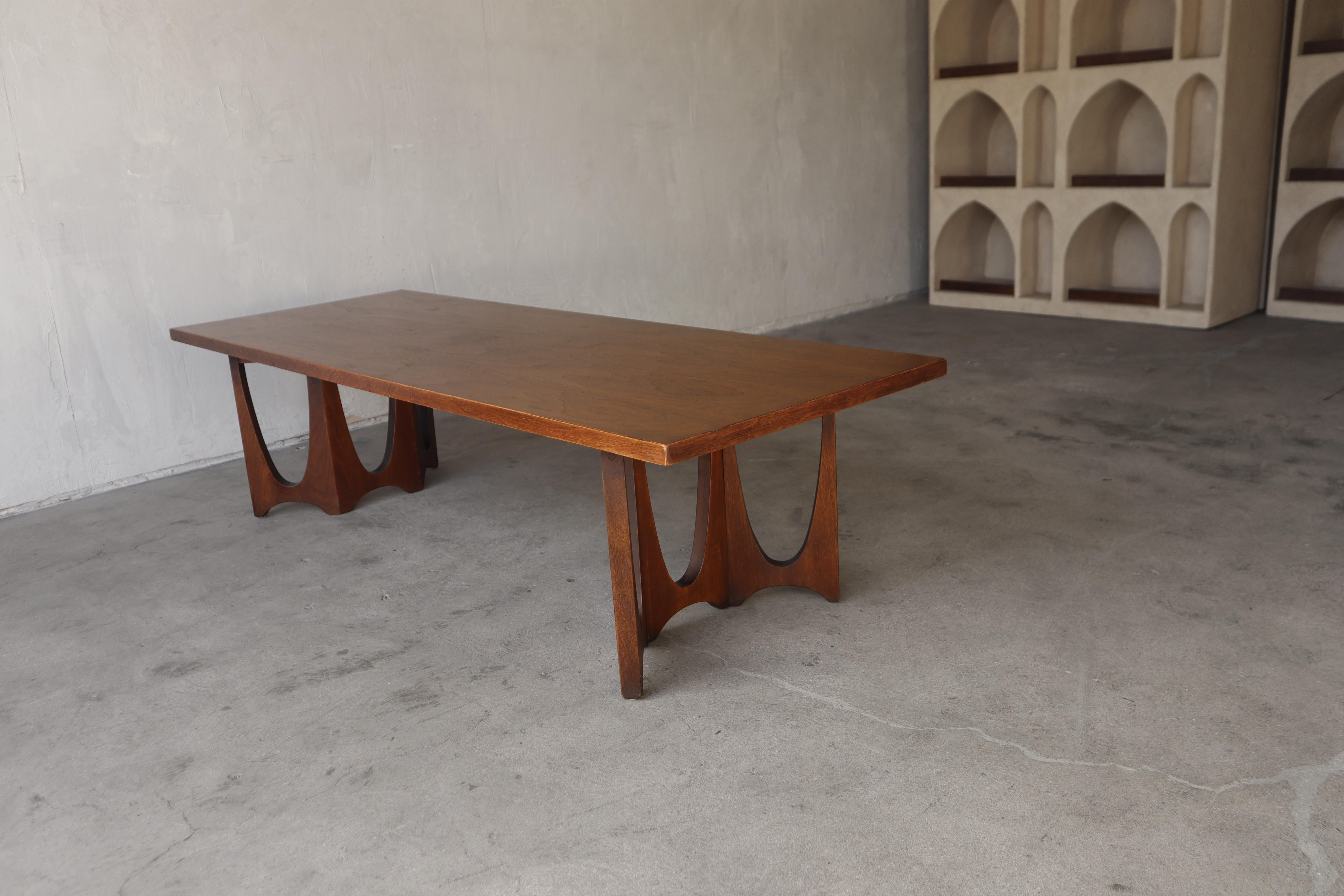 20th Century Mid Century Broyhill Brasilia Sculptural Coffee Table