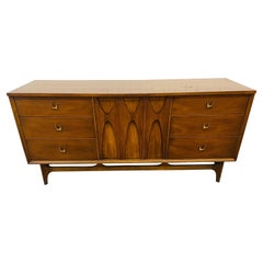 Mid-Century Broyhill Brasilia Walnut 9-Drawer Dresser