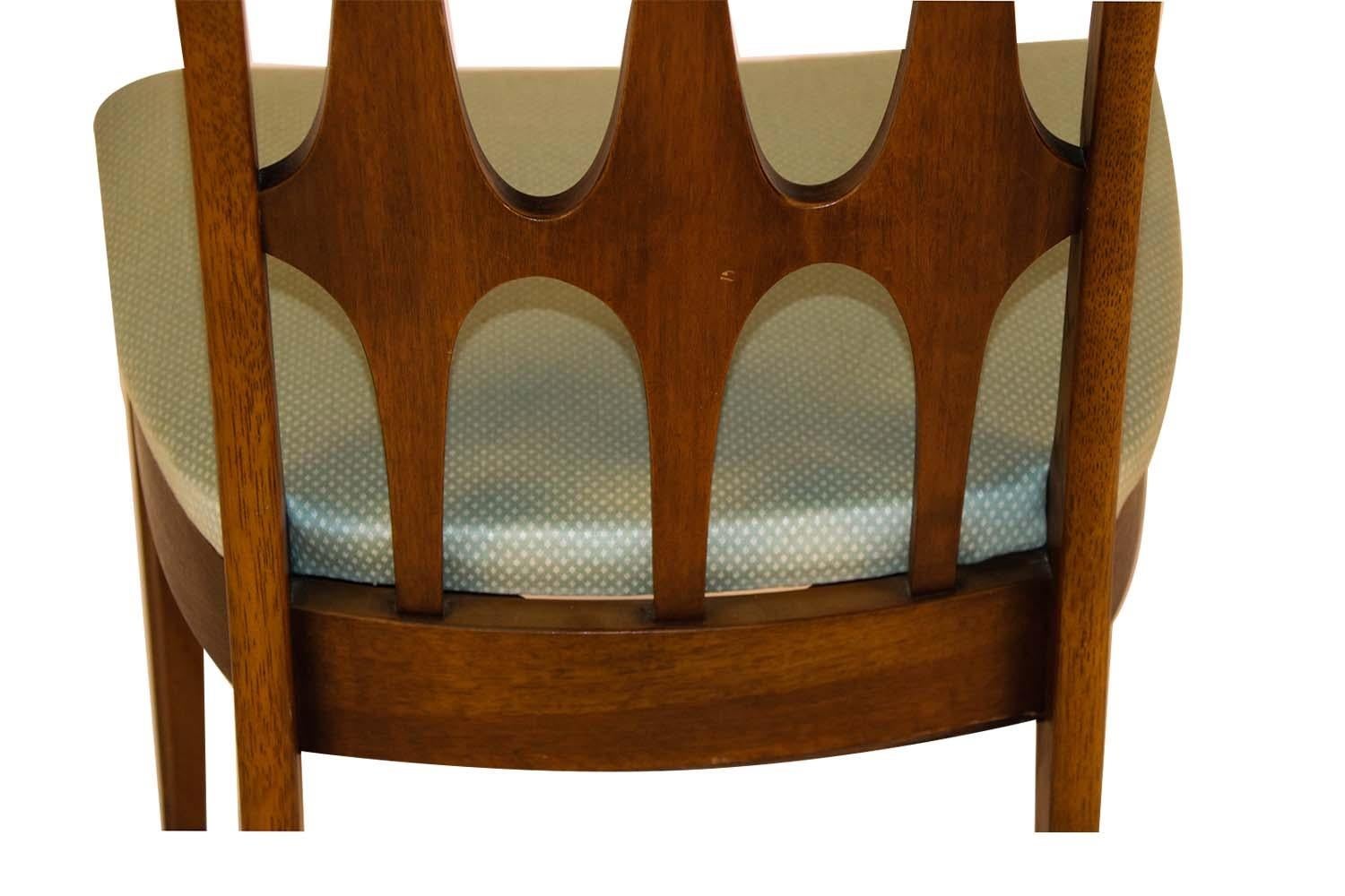 Midcentury Broyhill Brasilia Walnut Dining Chairs 5