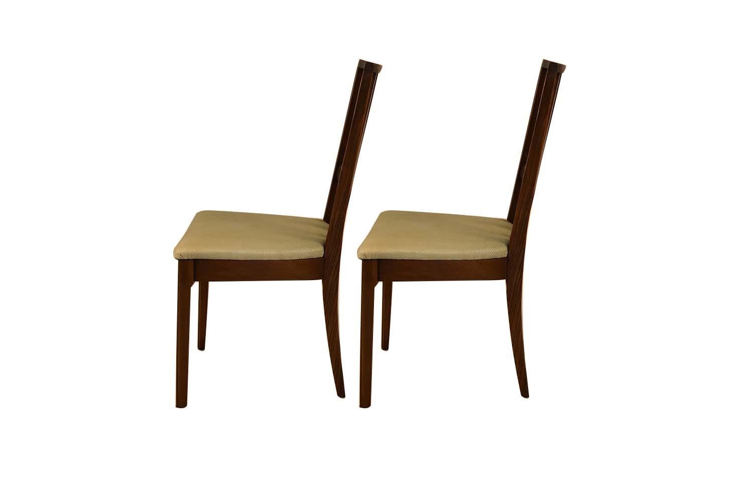 Mid-Century Modern Midcentury Broyhill Brasilia Walnut Dining Chairs