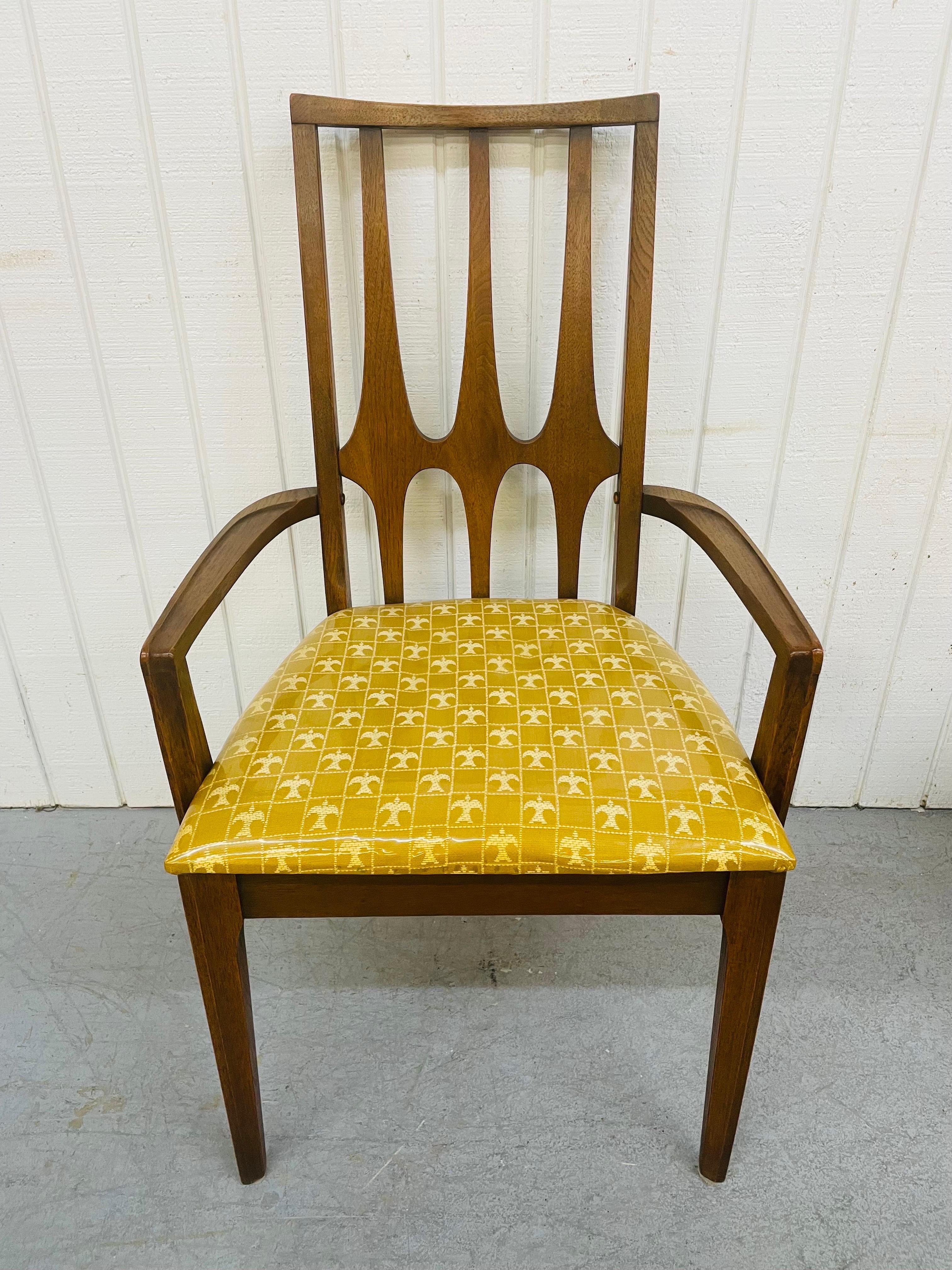 American Mid-Century Broyhill Brasilia Walnut Dining Chairs