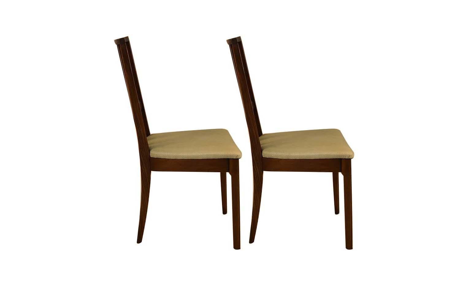 Midcentury Broyhill Brasilia Walnut Dining Chairs In Good Condition In Baltimore, MD