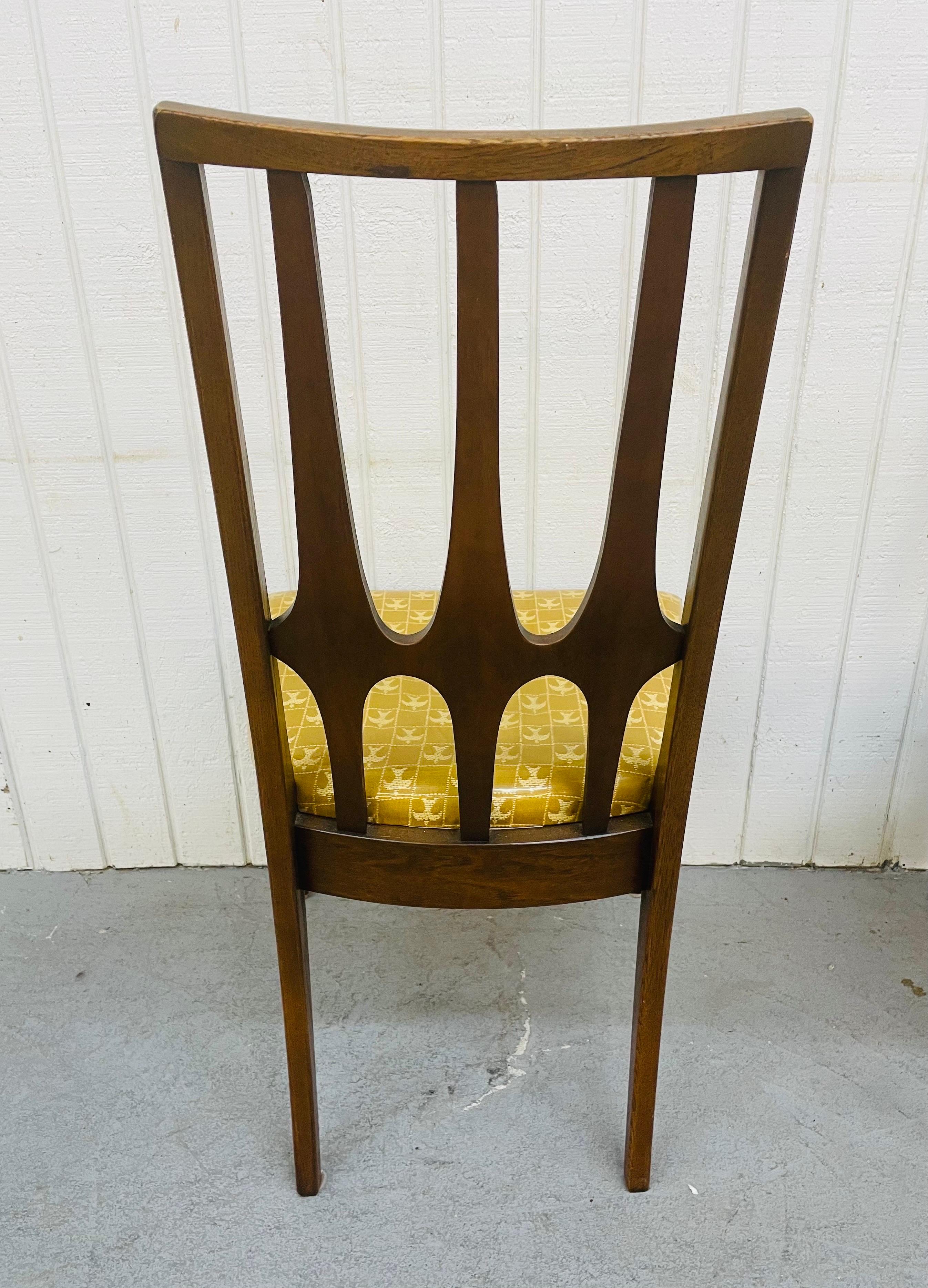 Mid-Century Broyhill Brasilia Walnut Dining Chairs 3