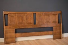 Mid Century Broyhill Sculptra King Headboard Frame