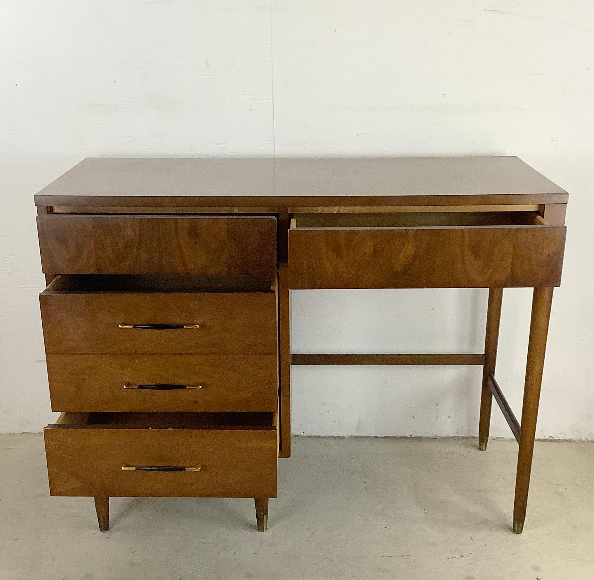 Wood Mid-Century Broyhill Style Writing Desk