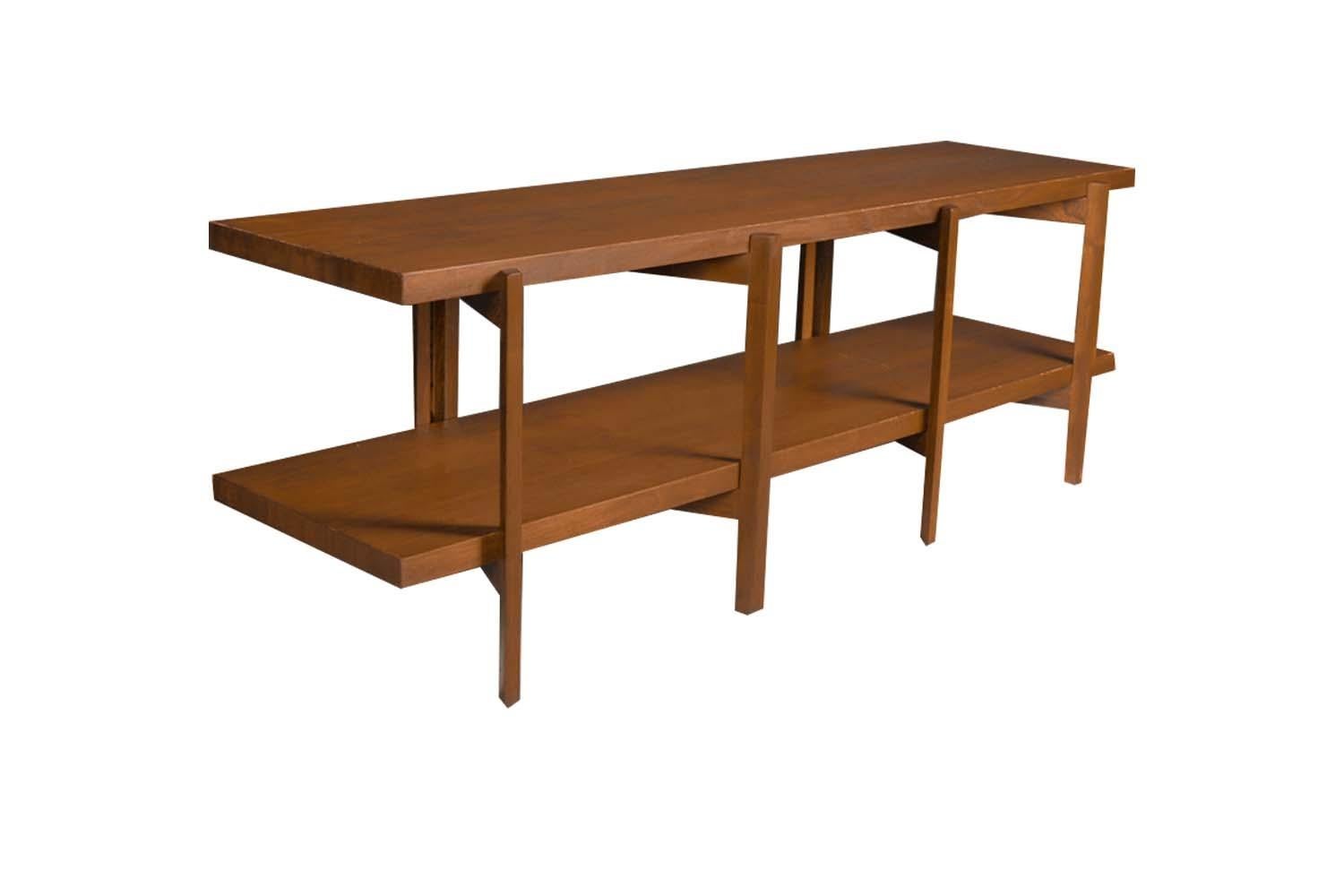 Mid-Century Modern Midcentury Bruno Mathsson Style Two Tier Gateleg Display Table, 1960s