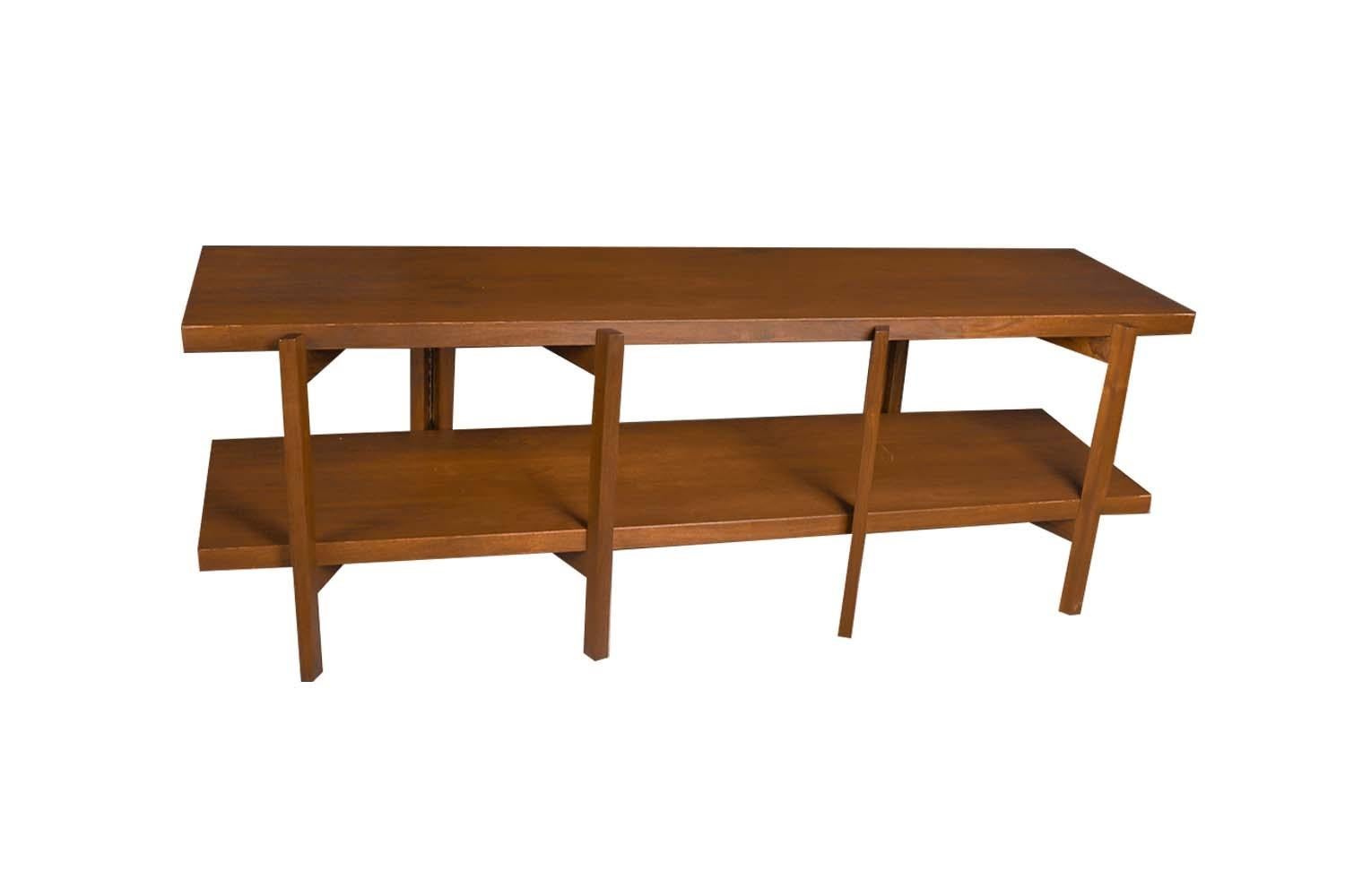 Unknown Midcentury Bruno Mathsson Style Two Tier Gateleg Display Table, 1960s