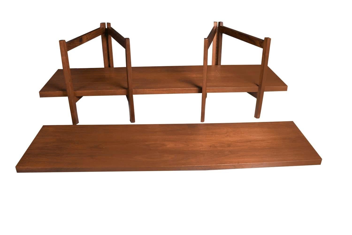 Midcentury Bruno Mathsson Style Two Tier Gateleg Display Table, 1960s 1
