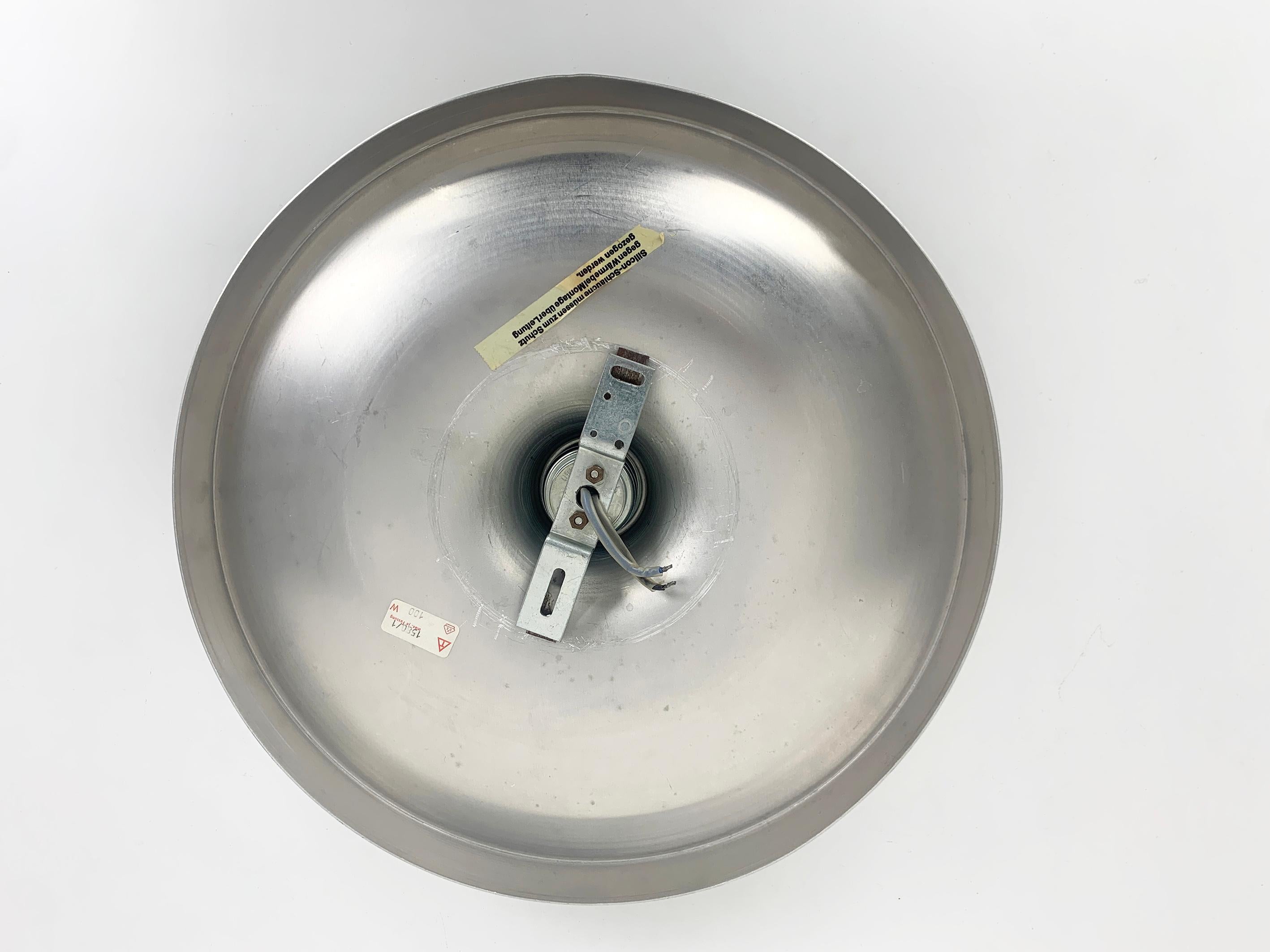 20th Century Mid-Century Brushed Aluminium Wall Lamp by Charlotte Perriand from Les Arcs