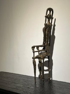 Mid-Century brutalist abstract Bronze Sculpture, style of Giacometti & Miro