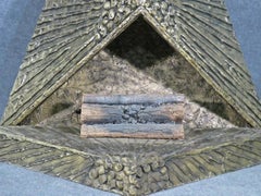 Mid-Century Brutalist Adrian Pearsall Faux Fireplace