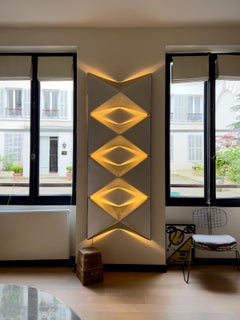 Midcentury Brutalist and Sculptural Massive Lamp 50s, France, Années 50