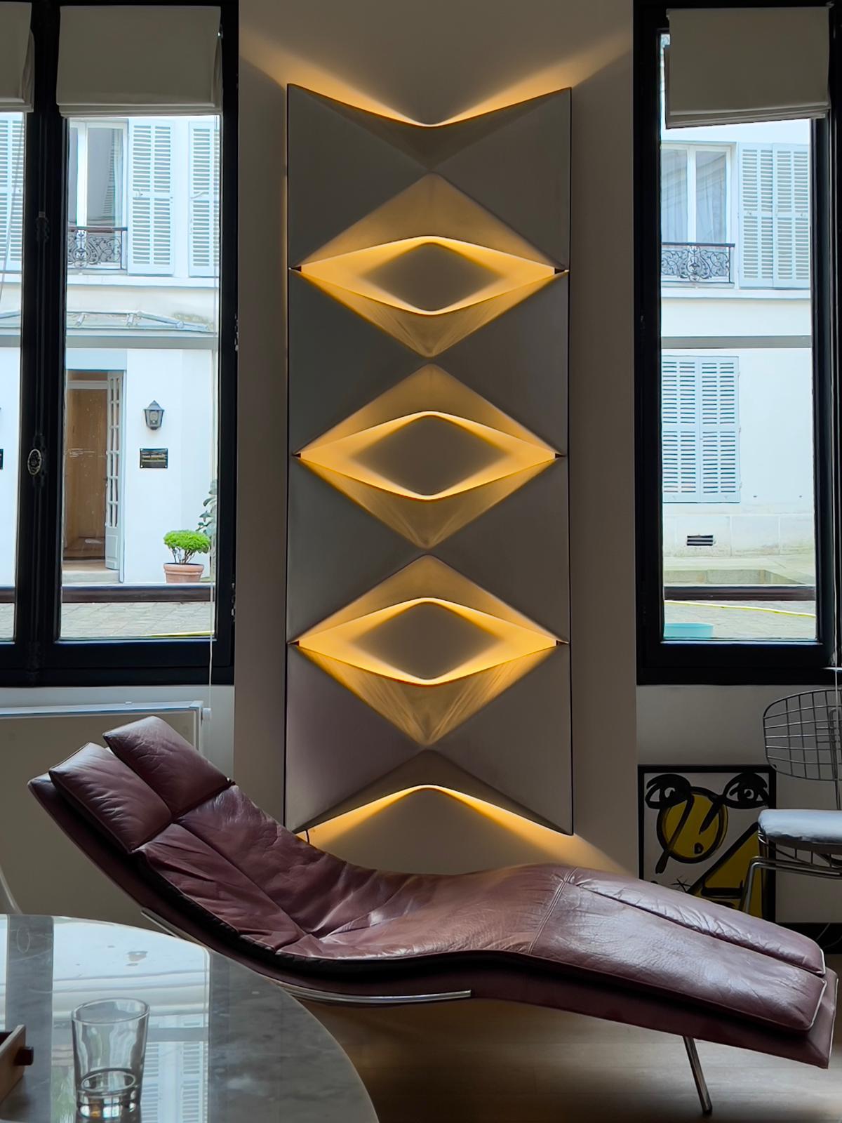Midcentury Brutalist and Sculptural Massive Lamp 50s, France, Années 50 In Good Condition For Sale In Paris, FR