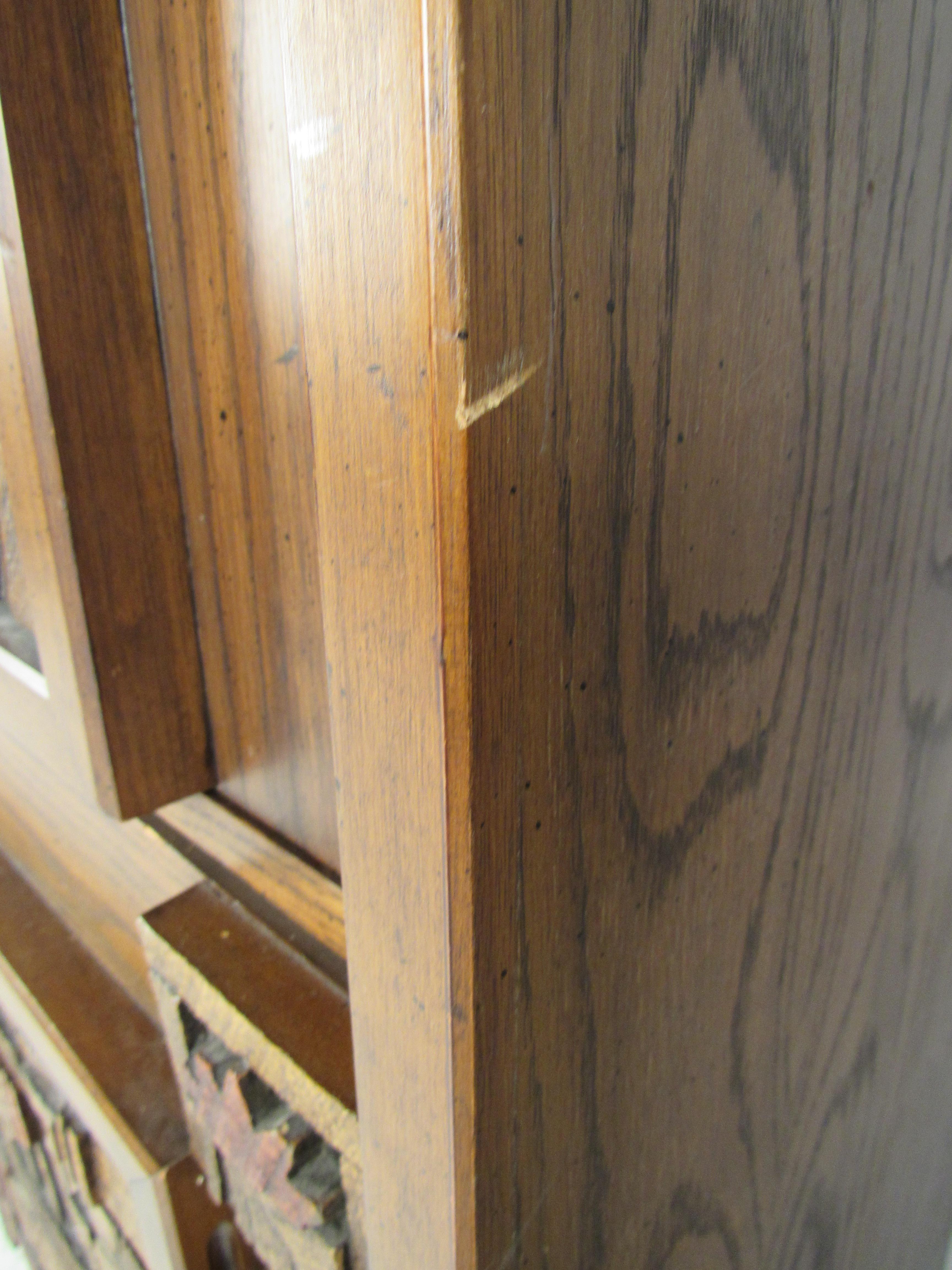 Mid-Century Brutalist Armoire by Lane For Sale 3