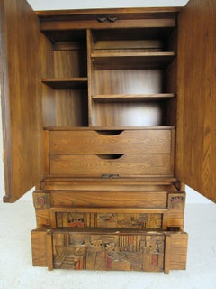 Mid-Century "Pueblo" Armoire by Lane