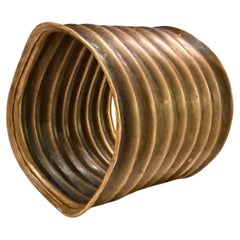 Mid-Century Brutalist Bangle Bracelet Ellamarie Woolley Copper Decor