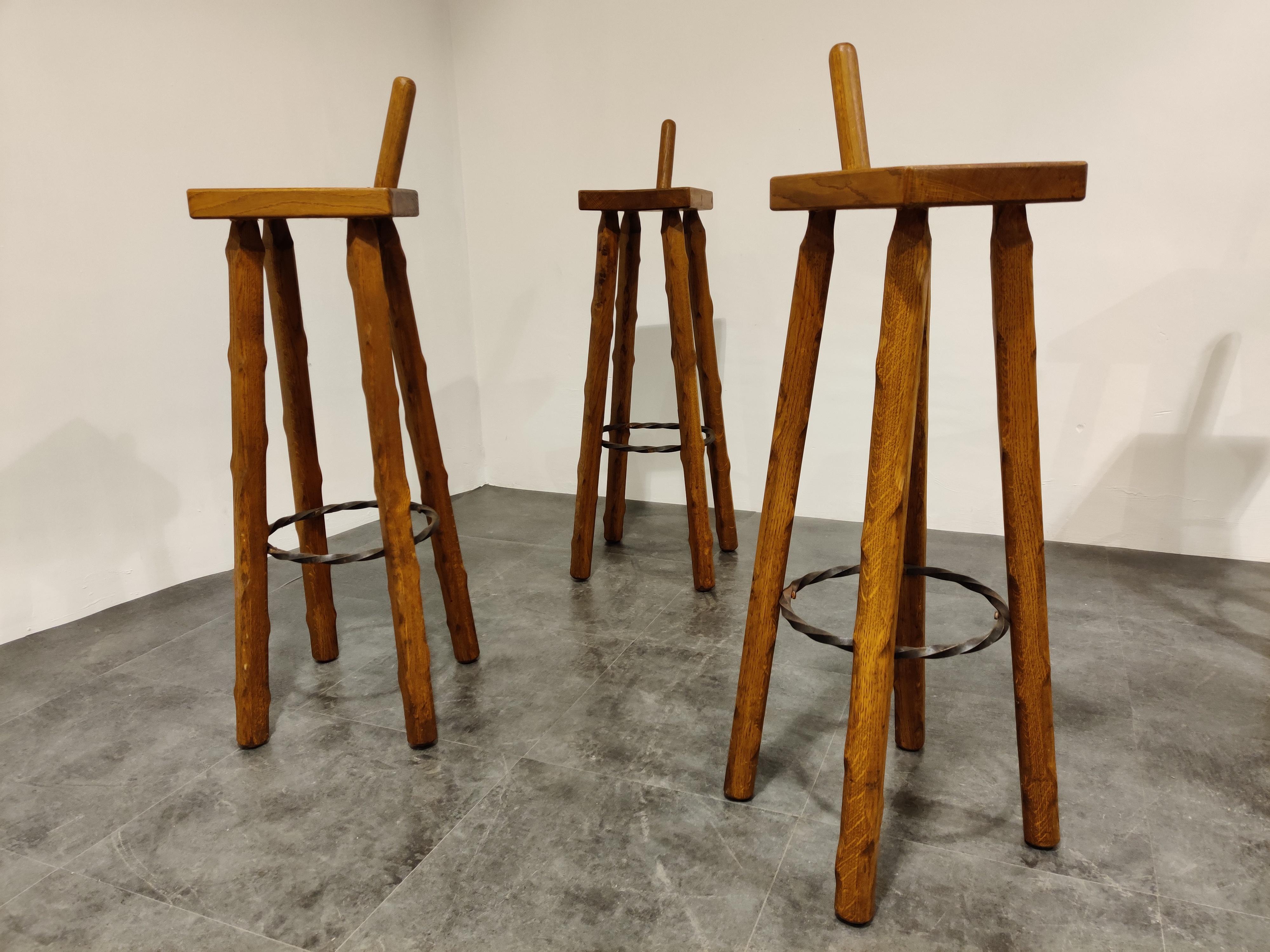 1950s factory barstool