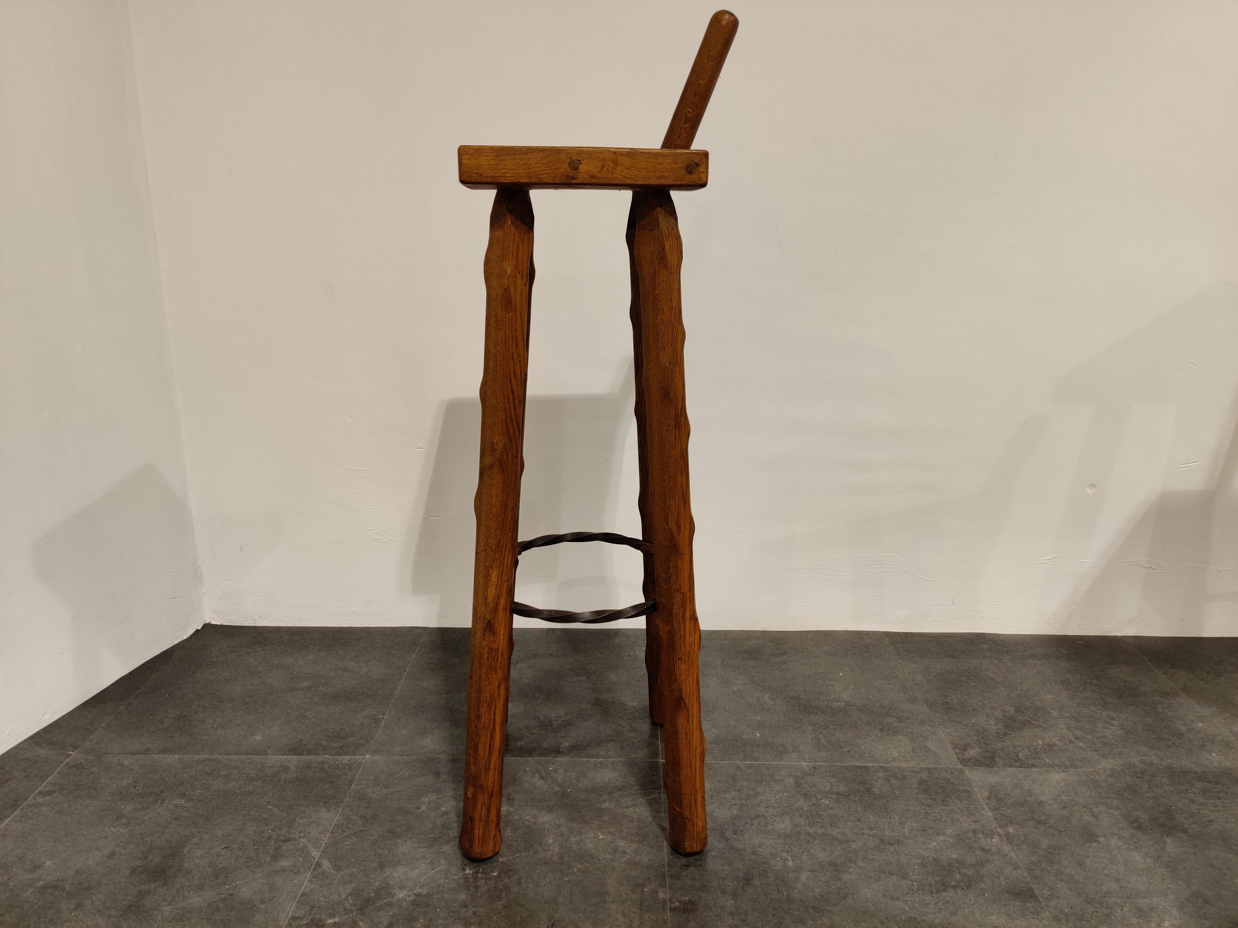 Mid-20th Century Midcentury Brutalist Bar Stools, 1950s