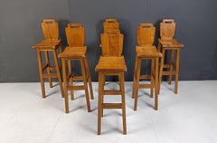 Mid century brutalist bar stools, 1960s