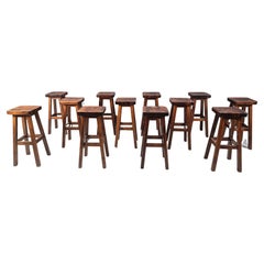 Mid century brutalist bar stools, 1960s