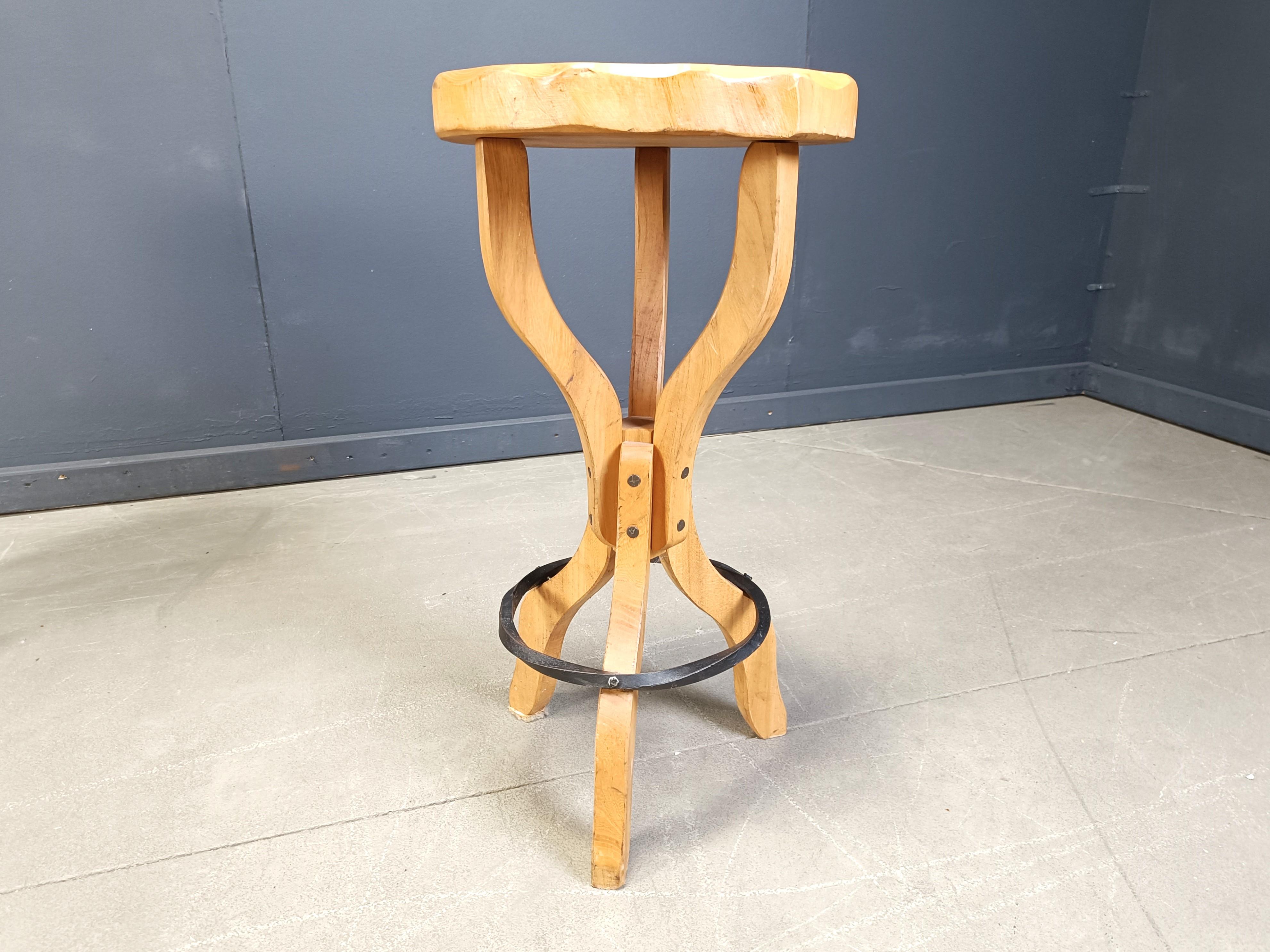 Brutalisme Tabourets de bar brutalistes du milieu du siècle dernier, 1960 - ensemble de 4 en vente