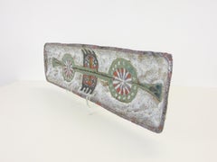 Midcentury Brutalist Belgium Studio Art Large Ceramic Scale by Jan Nolf