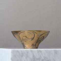 Mid-Century Brutalist Brass Bowl by an Unknown Designer, Sweden, 1960s