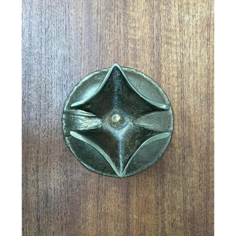 Mid-Century Brutalist Bronze Candleholder, 1960s For Sale 5