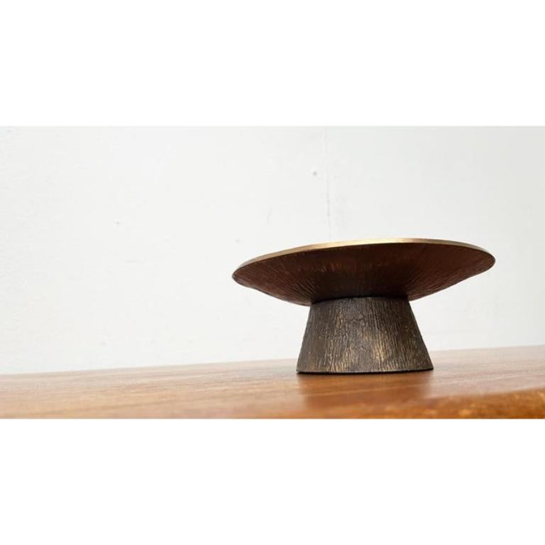 Mid-Century Brutalist Bronze Candleholder 1960s For Sale 5