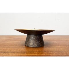 Mid-Century Brutalist Bronze Candleholder 1960s