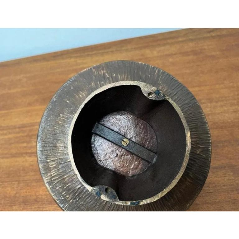 20th Century Mid-Century Brutalist Bronze Candleholder 1960s For Sale