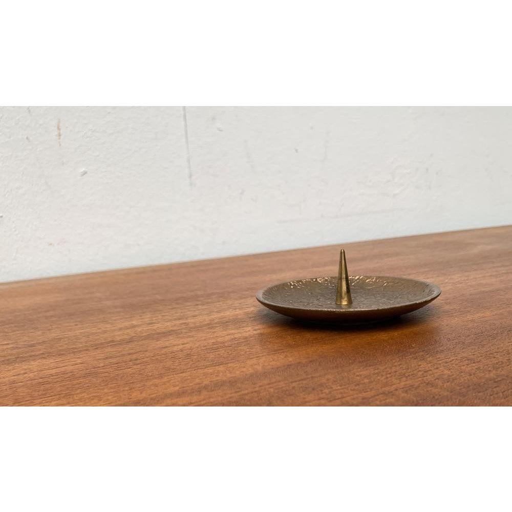 Mid-Century Brutalist Bronze Candleholder, 1960s For Sale 2
