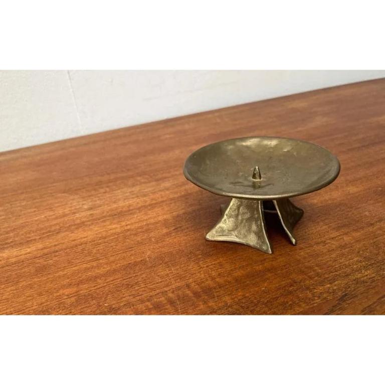 Mid-Century Brutalist Bronze Candleholder, 1960s For Sale 3