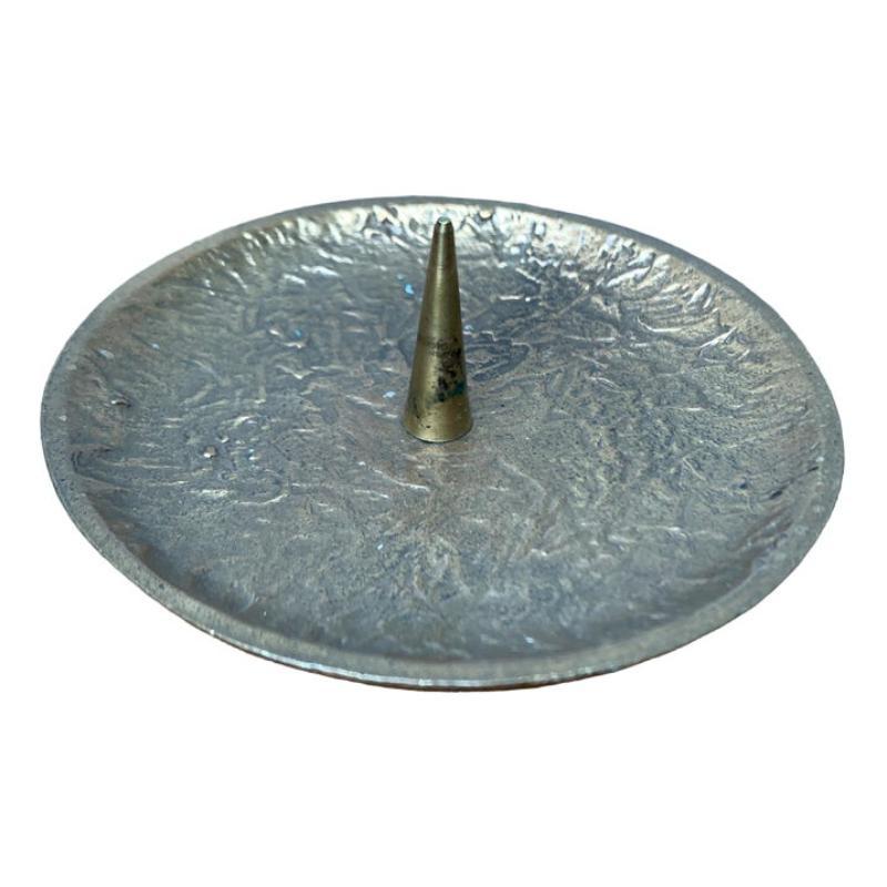 Bougeoir en bronze brutaliste du milieu du siècle, années 1960